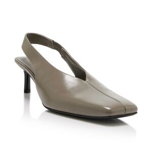 St. Agni Taupe Slingback Heels